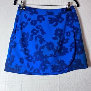 G/Fore Floral Print Golf Skort Blue Women’s Size 2 Performance Activewear